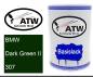 Preview: BMW, Dark Green II, 307: 500ml Lackdose, von ATW Autoteile West.